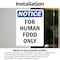 Signmission For Human Food Only, 12 in W x Rectangle, Vinyl Decal OS-2PACK-NS-D-1218-V-12852 - alternate 2